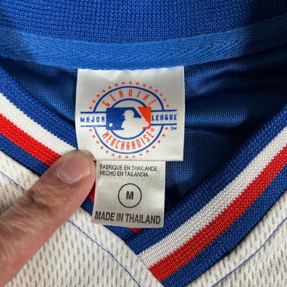 Chicago Cubs SGA Logo Jersey Womens M White Blue Sleeveless Basketball Tank‎ Top - Picture 3 of 7